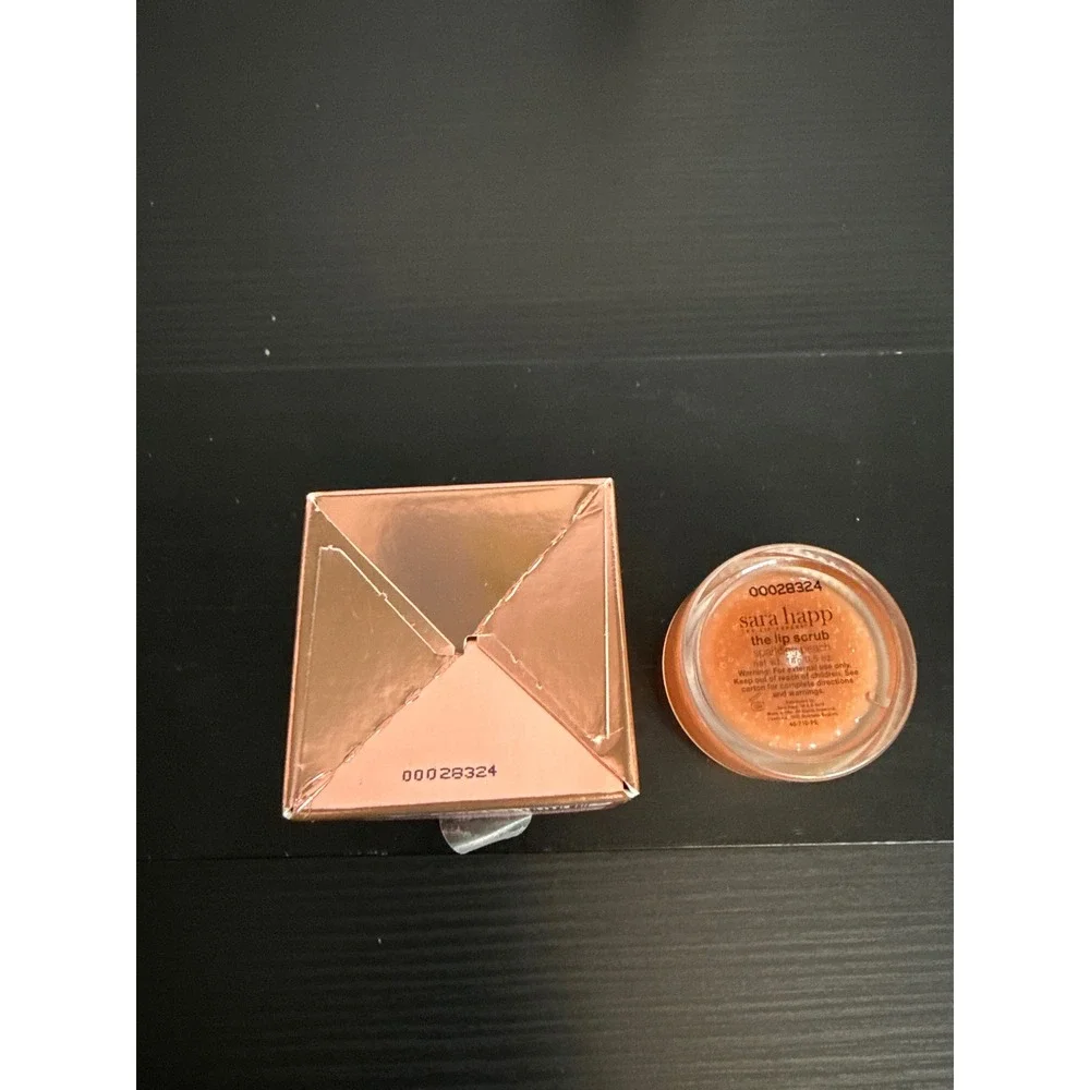 Sara Happ The Lip Scrub Sparkling Peach Exfoliant 0.5 oz‎ New in Box